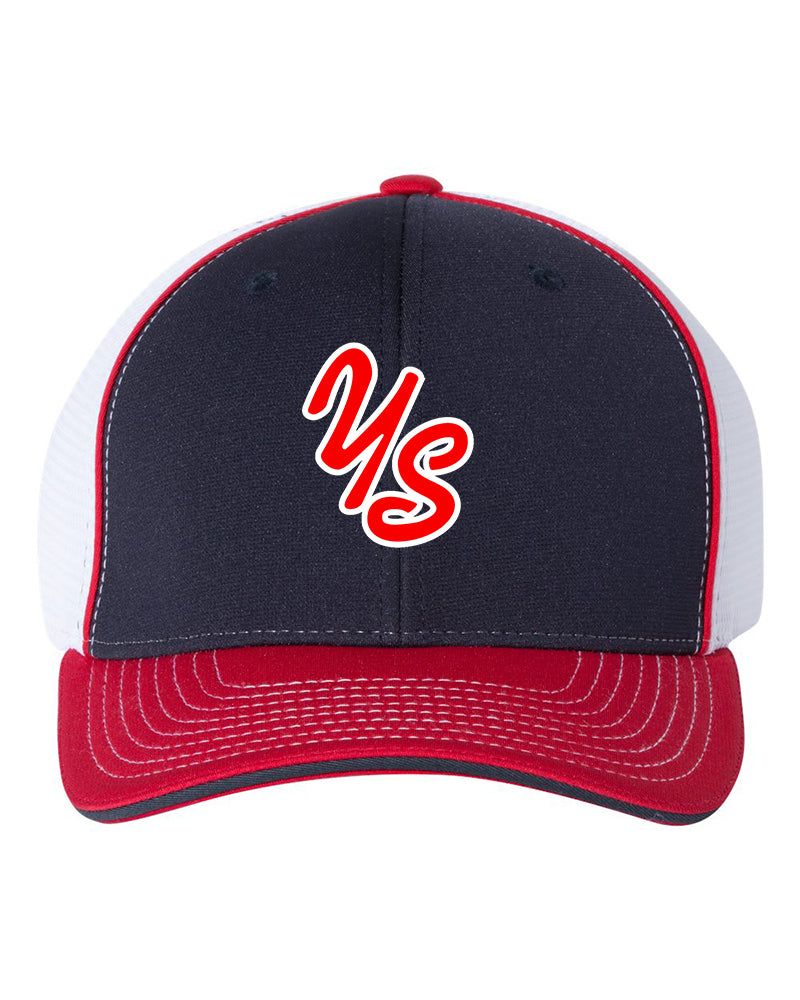 YardSharks Flexfit Hat - Navy / White / Red