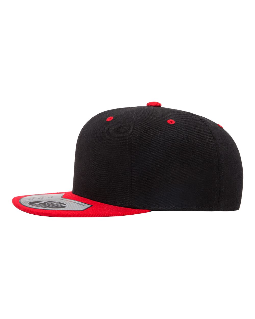 YardSharks Flat Bill Snapback Hat - Black/Red