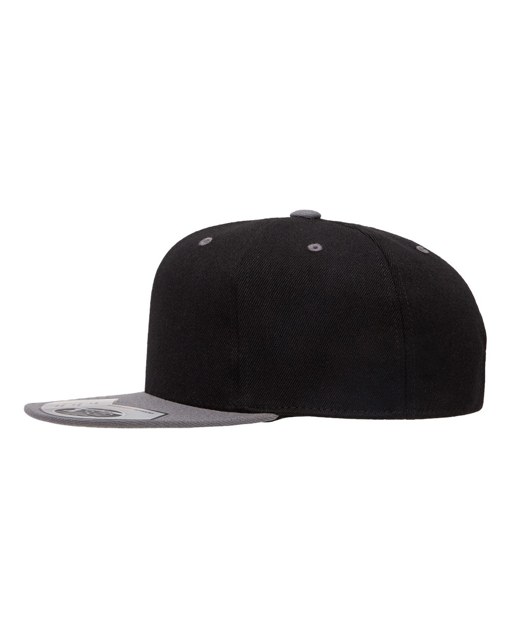 YardSharks Flat Bill Snapback Hat - Black/Gray