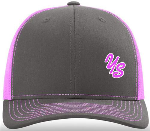 YardSharks Trucker Hat - Charcoal / Pink