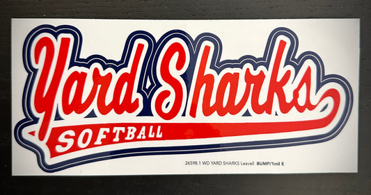 YardSharks Window - Full Size Sticker