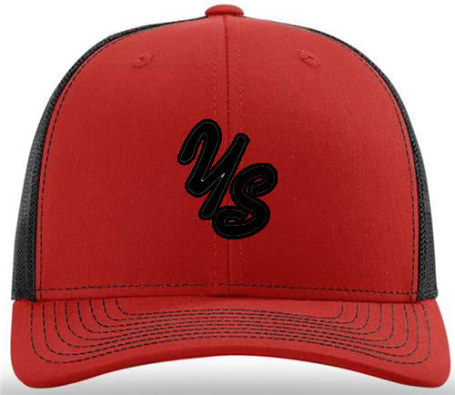 YardSharks Trucker Hat - Red / Black